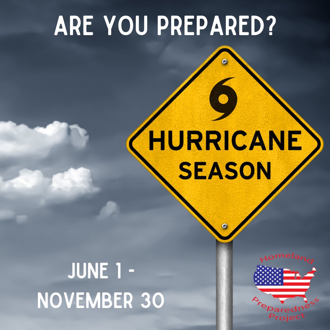 HPPInfo's tweet photo. ⛈️ Hurricane Season is here (June 1–Nov 30)!
Don’t wait—get prepared now:
✔️ Make a plan
✔️ Build a kit
✔️ Stay informed

We’ll share tips all season to help you stay safe!
#HurricanePrep #BeReady #HPPserves https://t.co/EYmkzebc9x