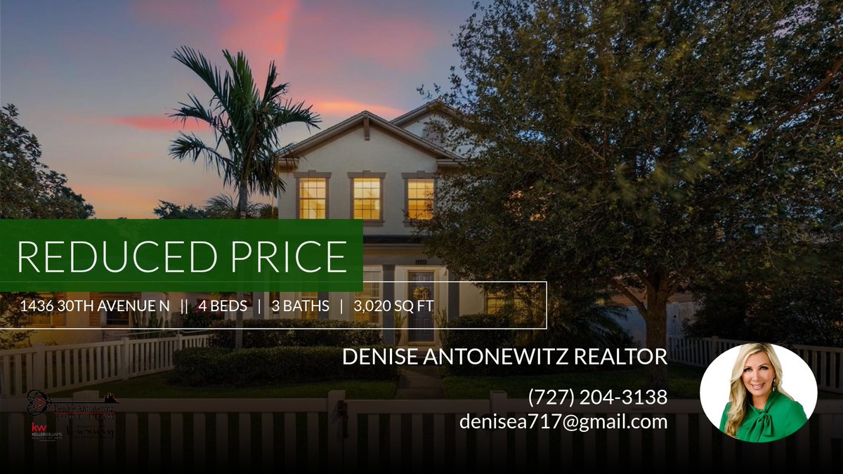 denisea717's tweet photo. 📍 Reduced Price 📍 This recently reduced home at 1436 30th Avenue N in St Petersburg won't last long, so, don't wait to set up a showing! Reach out here or at (727) 204-3138 for more information!

Denise Antonewitz, PA
Re... https://t.co/IGQwKEwD3Z https://t.co/UYrqZ65m9I