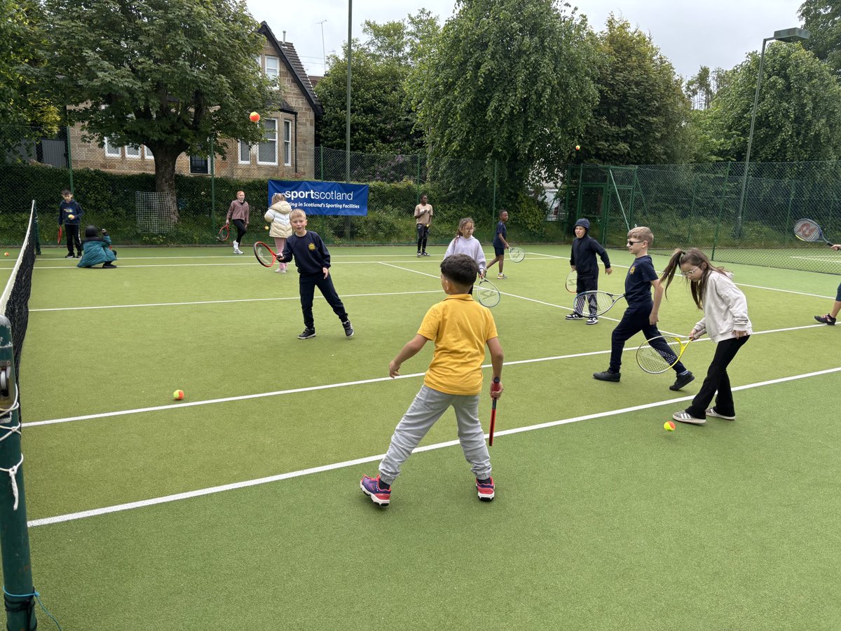 Camstradden Primary (@camstraddenps) on Twitter photo 🎾Wimbledon watch out!! 🎾👀😃🤩Primary 4 put their tennis skills into practice with their coach Kyla at the local tennis club courts. The children had an ACE time! 🙌🏻Thank you to <a href="/DrumchapelT/">DrumchapelTennis2</a> for having us! <a href="/PEPASSGlasgow/">PEPASS Glasgow</a> <a href="/ASGDrumchapel/">Leah Kennedy</a> #healthandwellbeing #active 🎾Wimbledon watch out!! 🎾👀😃🤩Primary 4 put their tennis skills into practice with their coach Kyla at the local tennis club courts. The children had an ACE time! 🙌🏻Thank you to <a href="/DrumchapelT/">DrumchapelTennis2</a> for having us! <a href="/PEPASSGlasgow/">PEPASS Glasgow</a> <a href="/ASGDrumchapel/">Leah Kennedy</a> #healthandwellbeing #active
