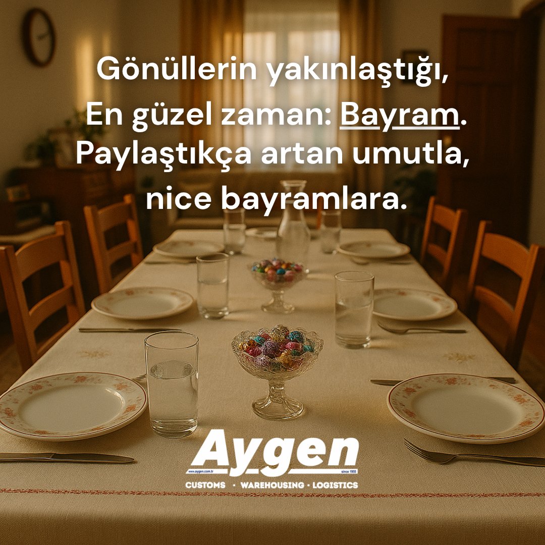 Aygen Şirketler Grubu olarak Kurban Bayramınızı kutlarız ! 🎉👨‍👩‍👧‍👦

#aygen #aygengloballojistik #kurbanbayramı