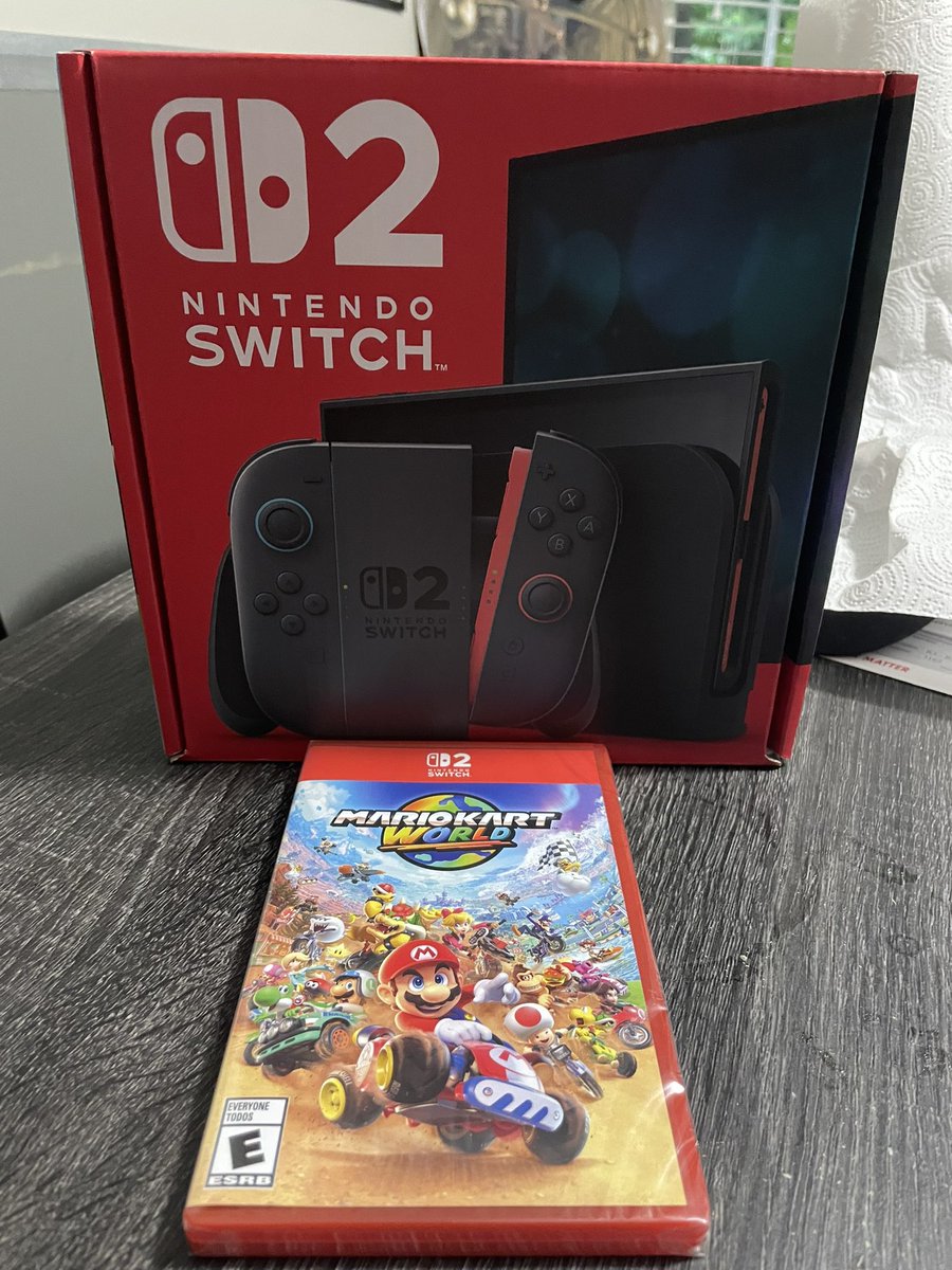 Lilithandpiplup's tweet photo. I caved in LOL #NintendoSwitch2 #MarioKart #MarioKartWorld https://t.co/Ef2D99Y9d0