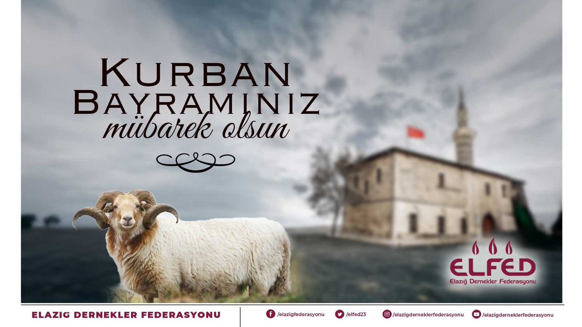 Kurban Bayramınızı en içten dileklerimle kutluyorum. Sağlıklı, mutlu, huzurlu nice bayramlar diliyorum. 

Daha nicelerine!