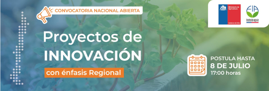 Ya abrió la Convocatoria Nacional de Proyectos de Innovación de FIA. (Fundación para la Innovación Agraria), del Ministerio de Agricultura <a href="/MinagriAntof/">Minagri Antofagasta</a>  te invita a ser parte del cambio impulsando la innovación en el agro.  n9.cl/t2wemr  n9.cl/rusynw