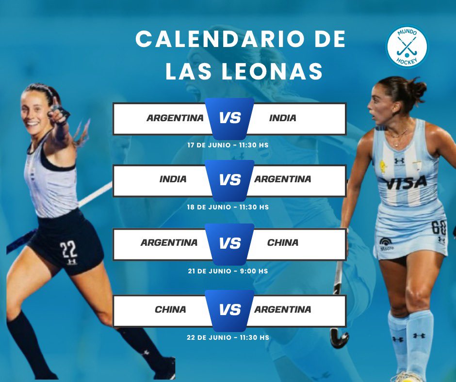 MundoHockey2's tweet photo. ✅🗓️ ¡El calendario de Las Leonas en la Pro League!

Las Leonas jugarán sus últimos 8️⃣ partidos en la Pro League donde buscarán la clasificación a la Copa del Mundo 2026.

📺 ESPN https://t.co/ysdUo0GbpH