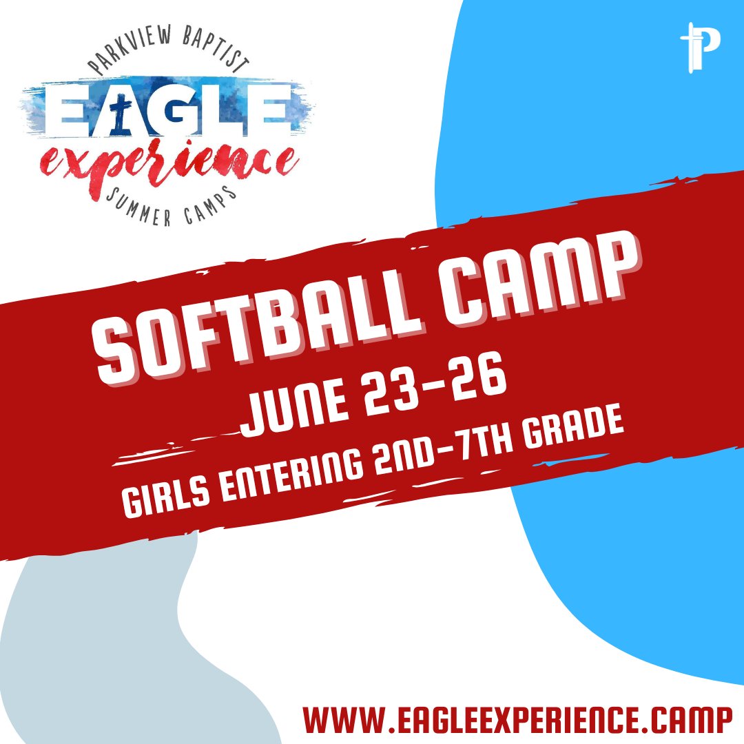 🥎 Softball Camp is June 23–26 at PBS!
Work on hitting, fielding, and game skills with PBS coaches.
Sign up now → eagleexperience.camp
#PBSSoftball #EagleExperience2025