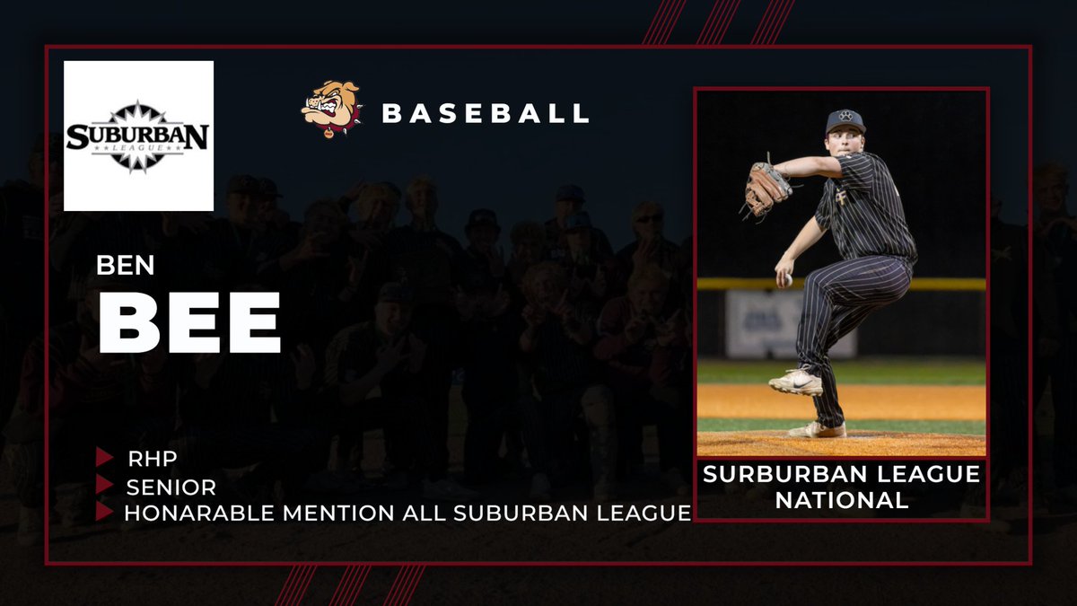 Stow Baseball (@stowbaseball) on Twitter photo Congratulations to Senior RHP <a href="/BenBee21/">Benji Bee</a> on being named Honorable Mention All-Suburban League
<a href="/SuburbanLgOH/">Suburban League</a> <a href="/SMFSports/">SMFSports</a> <a href="/SMFSchools/">SMFSchools</a> <a href="/SMFBoosters/">Stow Boosters</a> Congratulations to Senior RHP <a href="/BenBee21/">Benji Bee</a> on being named Honorable Mention All-Suburban League
<a href="/SuburbanLgOH/">Suburban League</a> <a href="/SMFSports/">SMFSports</a> <a href="/SMFSchools/">SMFSchools</a> <a href="/SMFBoosters/">Stow Boosters</a>