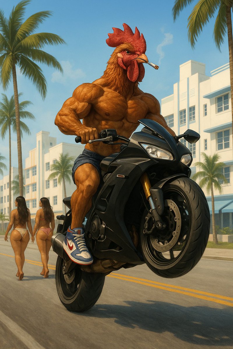 No stunt double.
No fear.
Just feathers, fire, and full send.
$HARD 🐓🏍️🔥

$BONK #LetsBonk #memecoin
$SOL $RAY #Crypto $BTC $DOG