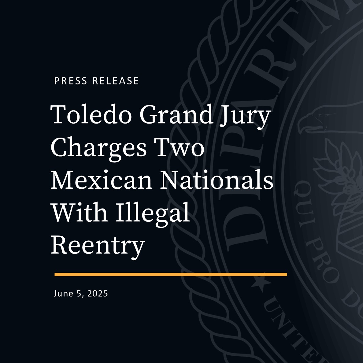 NDOHnews's tweet image. One defendant was also charged with using fraudulent Social Security and permanent resident cards. Read more:
justice.gov/usao-ndoh/pr/g…