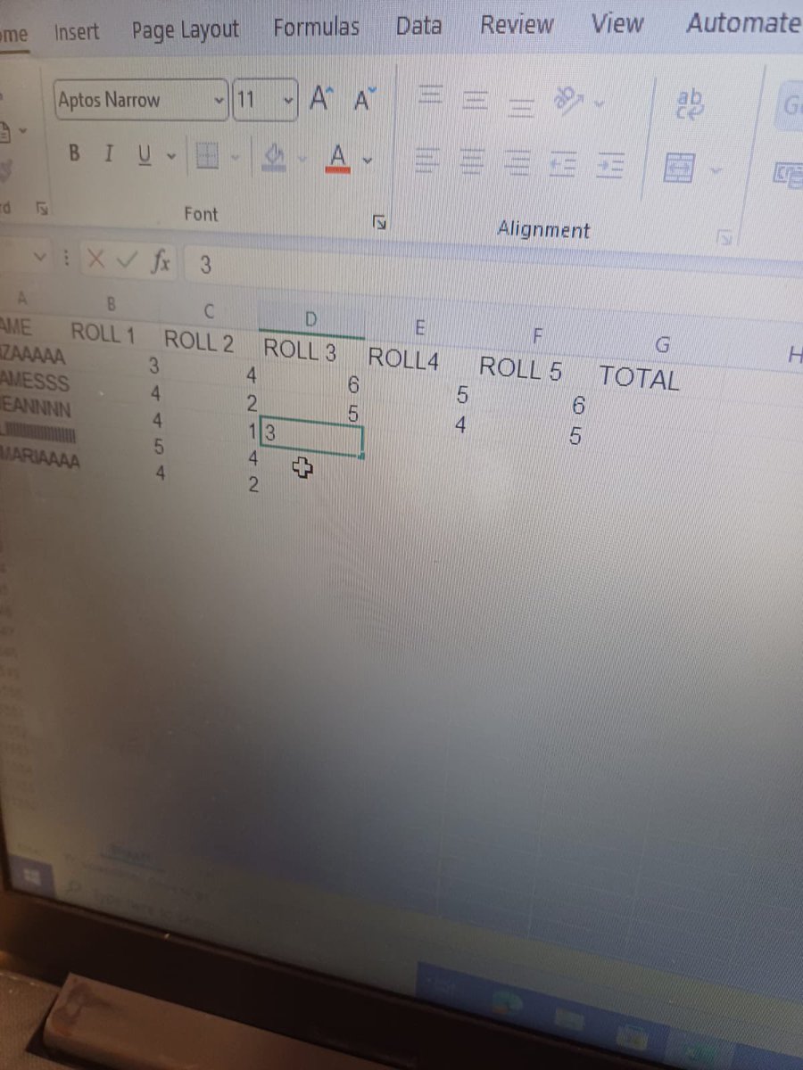 Yesterday, year 6 at Park Campus were gathering data and learning how to input this data efficiently onto a spreadsheet.