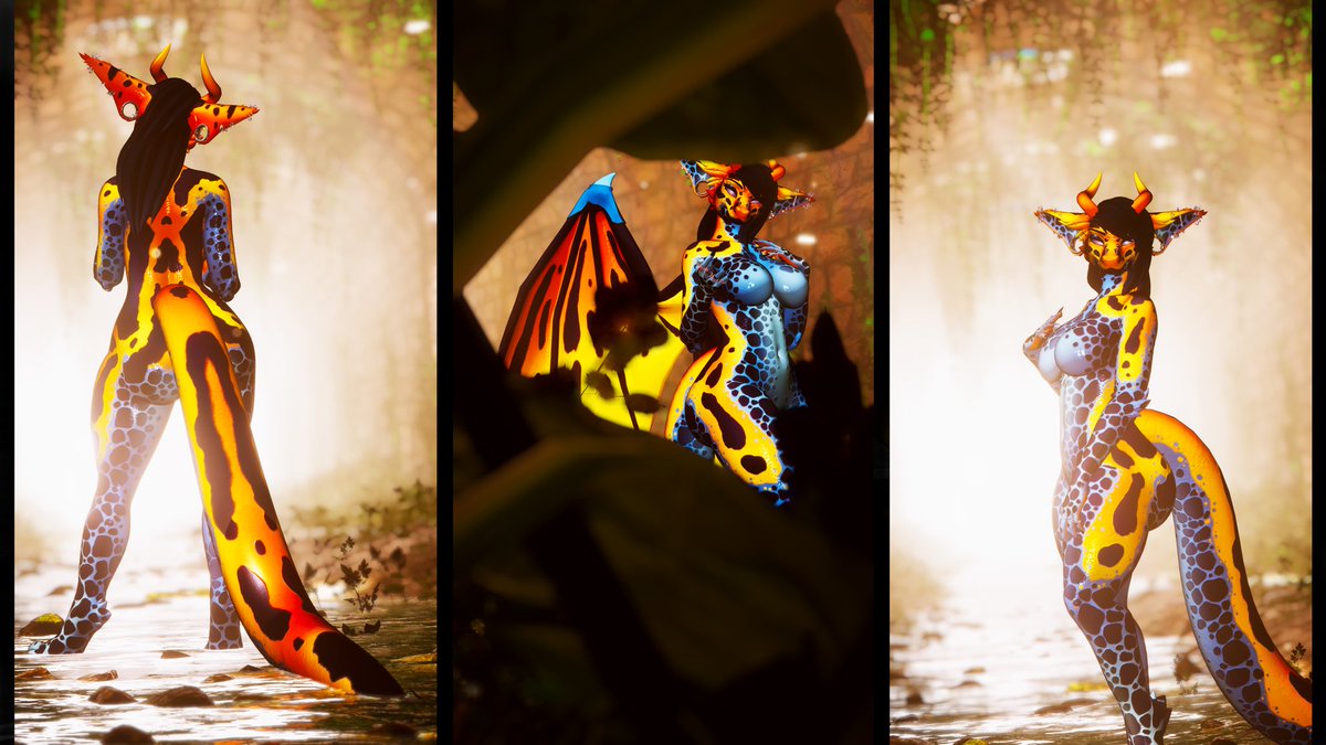 She's totally toxic and she knows it, her bright colors serve has a warning to stay away~

violetviper.gumroad.com/l/DartFrog