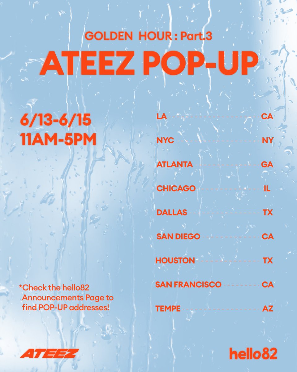When life gives you LEMONS, DROP by the ATEEZ POP-UP 🤭💛 ATINY