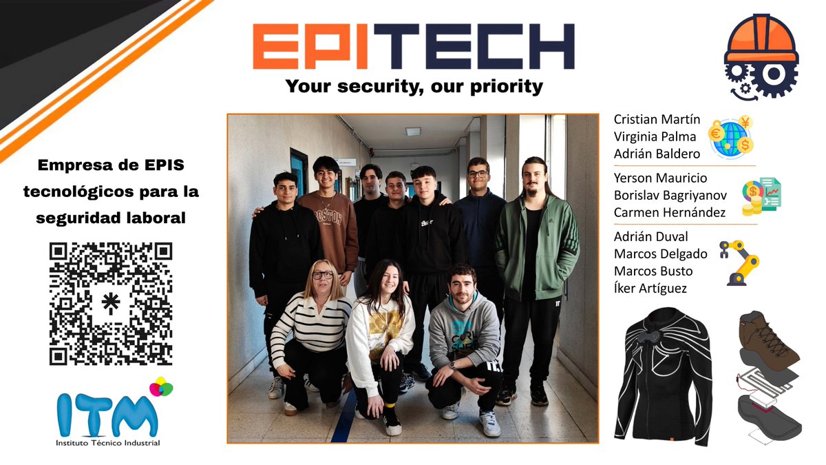 🚀 ¡EPITECH, SL es finalista en e-FP 2024/25!
Un proyecto creado por nuestros alumnos de 2º de #Mecatrónica, #AdministracionFinanzas y #ComercioInternacional para mejorar la seguridad laboral con tecnología. ¡Orgullo ITM! 👏🤖💪
#YoSoyFP #eFP2025 #FP #itimiranda
