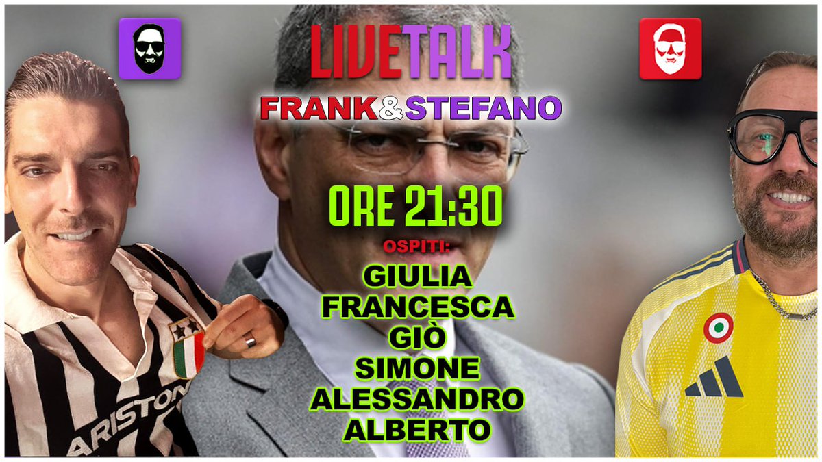 Eccoci 
🔴LIVE🔴
#Juventus
👇👇👇👇👇👇👇
twitch.tv/frank_biancone…