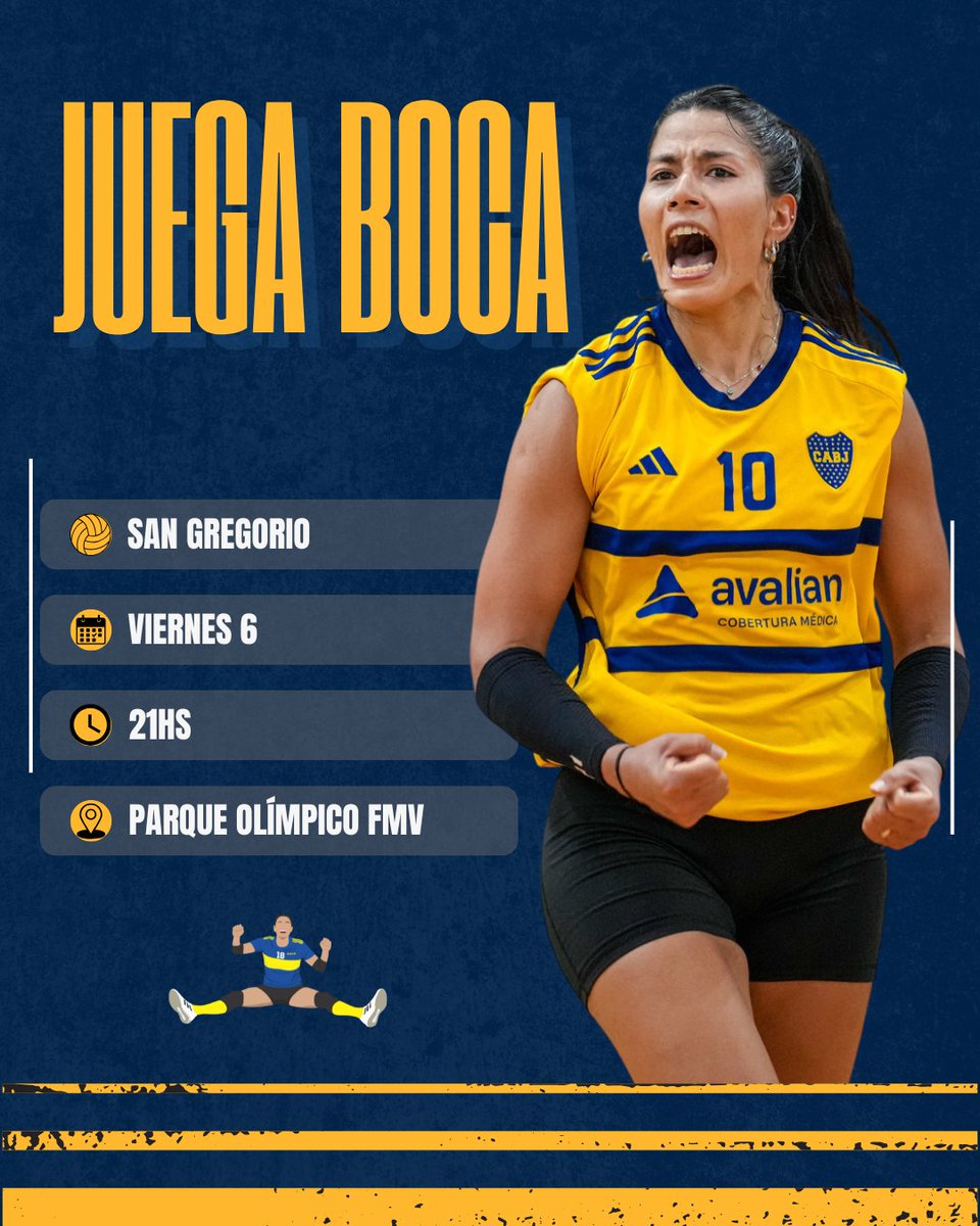 PRÓXIMO PARTIDO 👊🏼

🏆: Copa Alcides Márquez
🆚: San Gregorio 
🗓️: Viernes 6
⏱️: 21 hs.
🏟️: La Casa del Vóley (Parque Olímpico)
🎥: Bancan transmi? 😏

#LasGuerreras #BocaJuniors #MetroVoley #CopaAlcidesMarquez