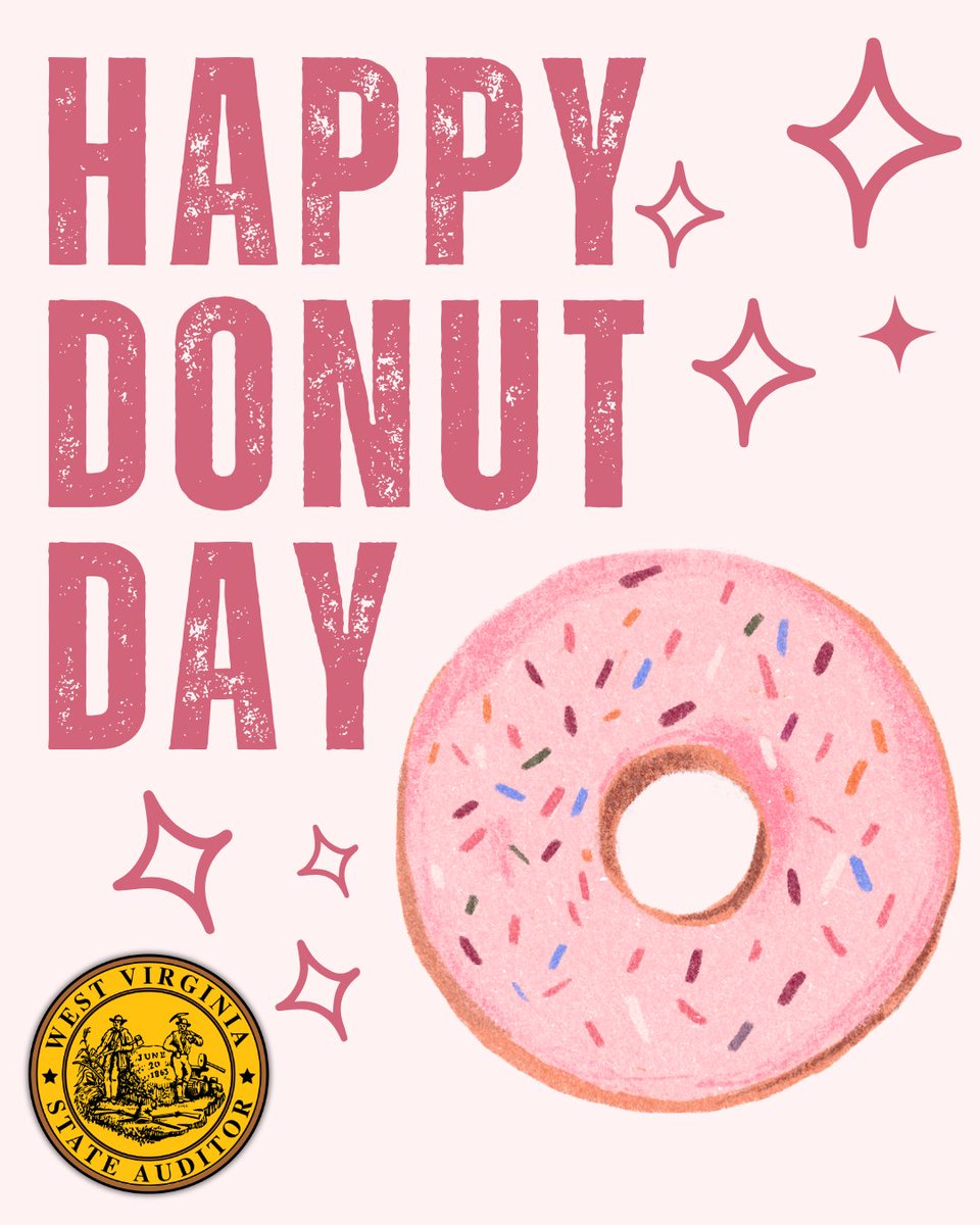 Fiscal responsibility tastes better with sprinkles. Happy National Donut Day from the Auditor's Office!