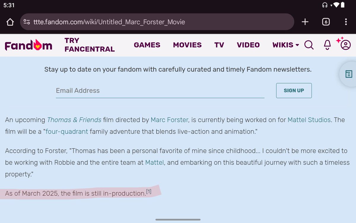 mohamad_wady's tweet image. Looks like the Marc Foster's Thomas movie is still in progress.