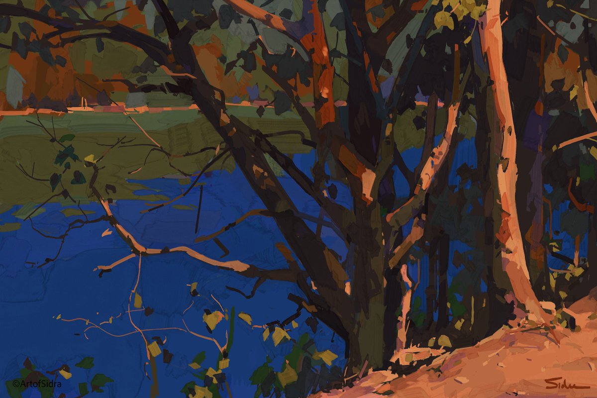 Artofsidra's tweet image. 💙
#landscape #Kerala #Procreate #illustration #backgroundart