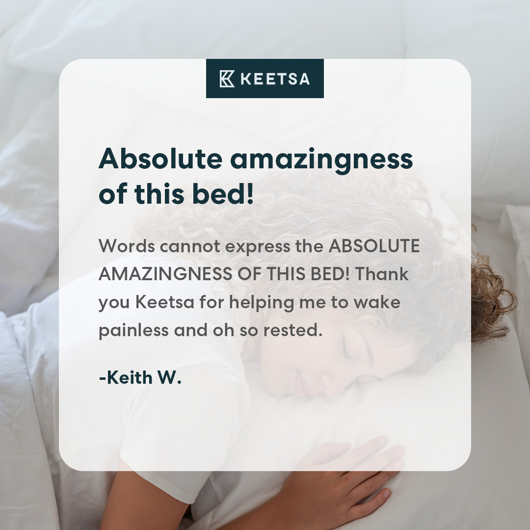keetsa's tweet photo. Good sleep = Happy customers! Check out all of the great things that customers have to say about us! ☺️
.
.
#keetsa #mattress #sleep #bedding #goodnight https://t.co/6SYynfkWI4