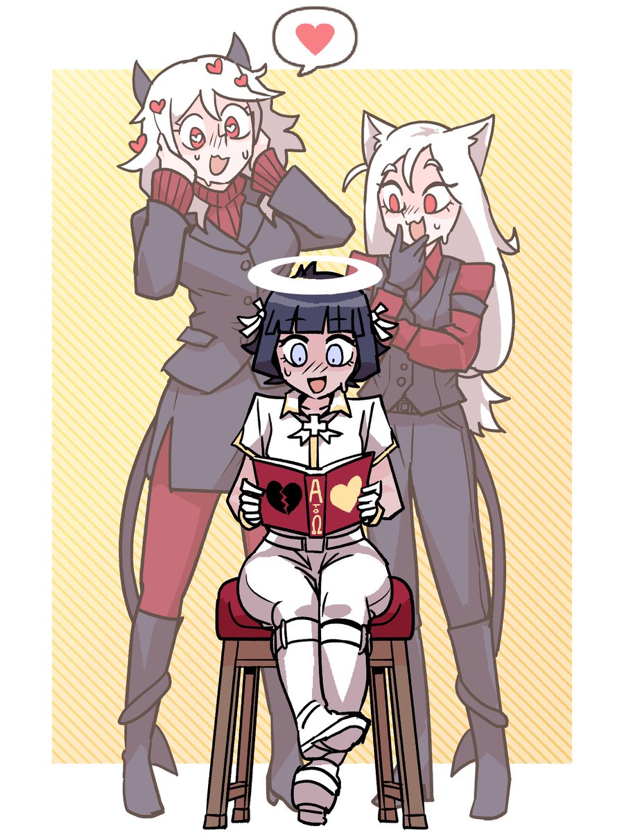 헬테이커 모데우스 케르베로스 아자젤
#Helltaker Modeus Cerberus Azazel
#Helltakerfanart