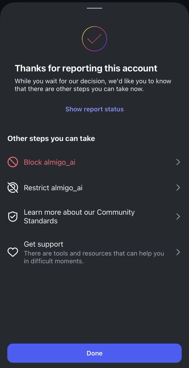 ทุกคนคะ ฝากช่วยกันรีพอร์ทแอพนี้ทีนะคะ แอพนี้เป็นแอพ AI chatbot ที่นำศิลปินหญิงมาเจน AI อะ น่ากลัวมาก🥲

วิธีรีพอร์ทผ่าน app store ต้องโหลดแอพก่อนนะคะ แล้วข้างล่างจะมีให้กดรีพอร์ท > เลือก [ Report offensive, illegal or abusive content ] ค่ะ

#RBW_알미고_철회해 
#RBW_almigo_stop