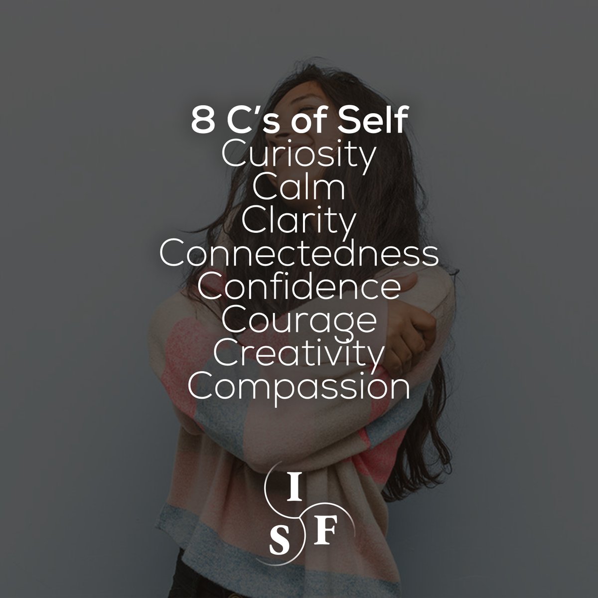 8 C’s of Self; Curiosity, Calm, Clarity, Connectedness, Confidence, Courage, Creativity, Compassion.
Learn more: hubs.ly/Q03qZ2cc0
Purchase Books: hubs.ly/Q03qY_Xz0
#internalfamilysystems