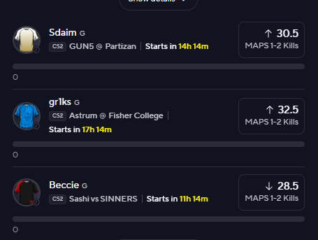 Christer_slips's tweet image. this is the ONLY slip you need for tomorrow, 1u.

shits HITTING. 

#GamblingX #Prizepicks #PrizepicksCS2