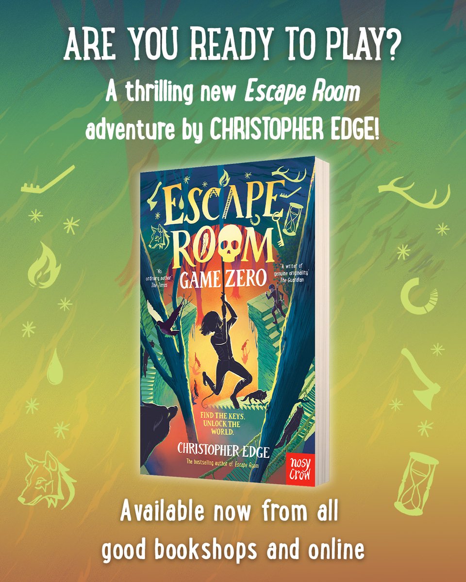 ESCAPE ROOM: GAME ZERO is out today! It's an EDGE-of-your-seat adventure about the power games give us to reimagine the world and I really hope people enjoy it. And if you can spread the word with a RT, review or recommendation to a book-hungry reader, I'd really appreciate it!