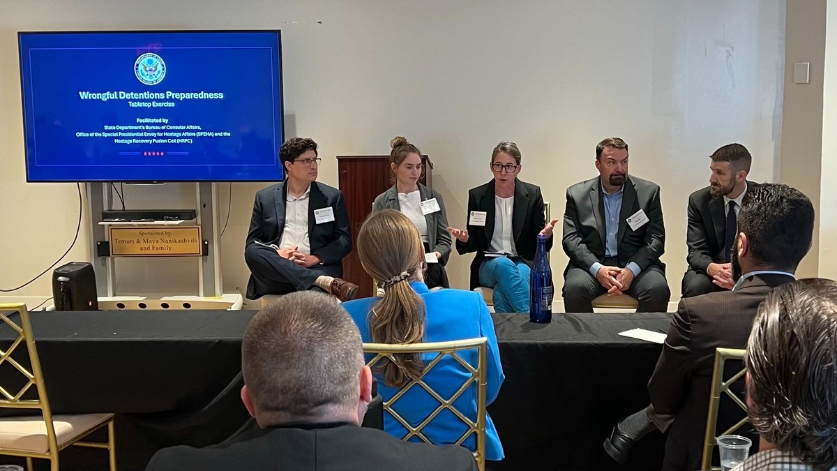 The private sector’s efforts to keep employee’s safe overseas is crucial in our fight to end wrongful detention and hostage taking. We discussed these risks with corporate security leaders at <a href="/OSACstate/">OSAC</a>’s Pan-Asia, Middle East, and faith-based summits.