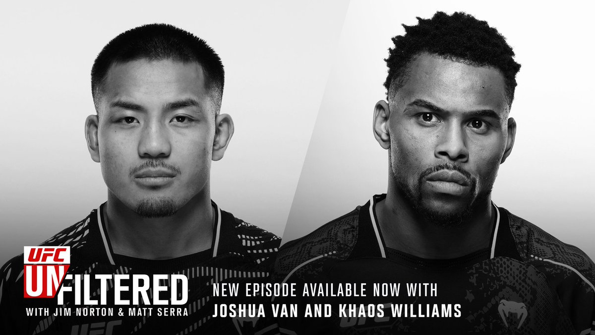 UfcUnfiltered's tweet image. Just ahead of #UFC316 in Newark, Matt and Jim sat with flyweight @JoshuaVanBT and welterweight @khaosOXwilliams who look to put on a show this Saturday
Listen to the latest episode of #UFCUnfiltered here: apple.co/2HvJwtV