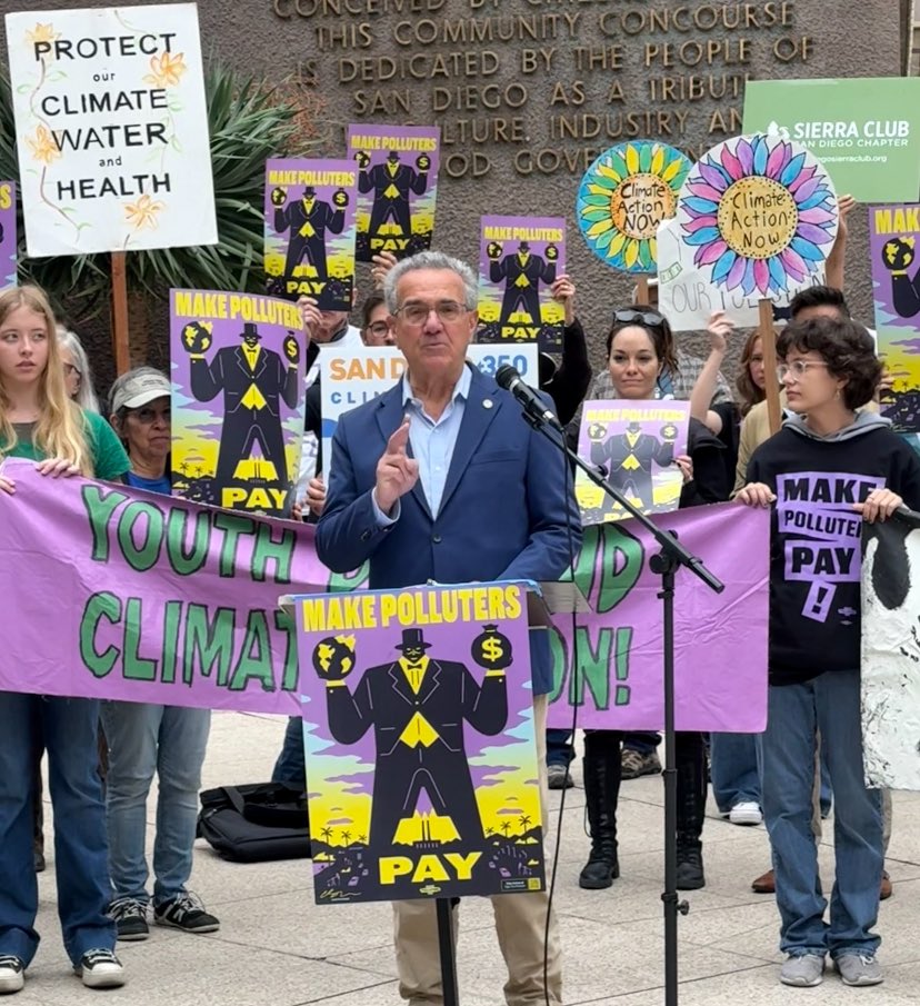 I stand with our region’s climate advocates and youth leaders to demand what’s long overdue: polluters paying their fair share. If you profit from environmental damage, you should be responsible for the cost of repair.