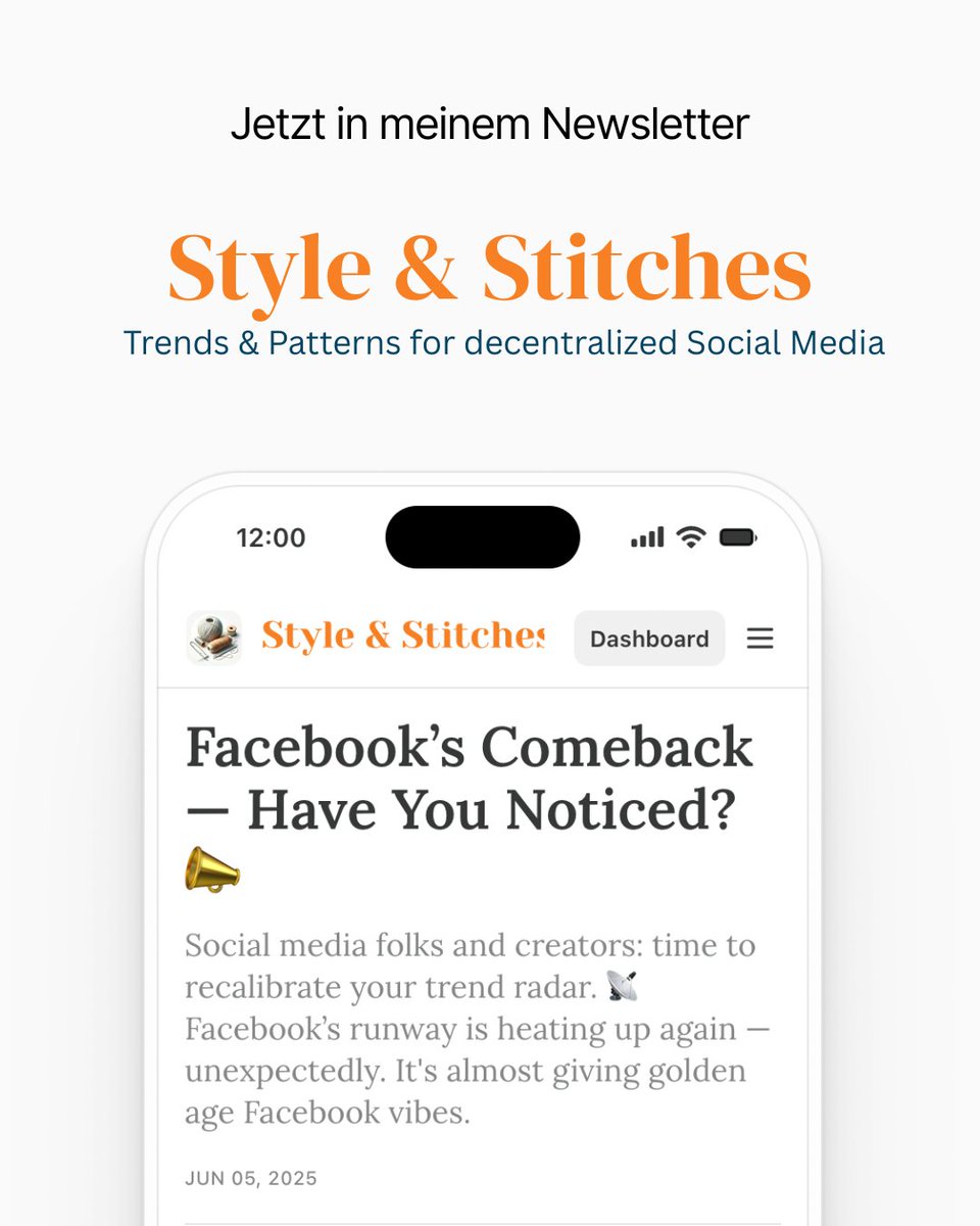 Moment, hat Facebook nicht erst die Prio auf For-You-Feeds &amp; Hochkantvideos umgestellt?

Warum fühlen sich gerade immer mehr User an die goldenen alten Zeiten von Facebook erinnert? 

Das habe ich mir einmal angeschaut!

Zum Newsletter: stylestitches.substack.com/p/facebooks-co…