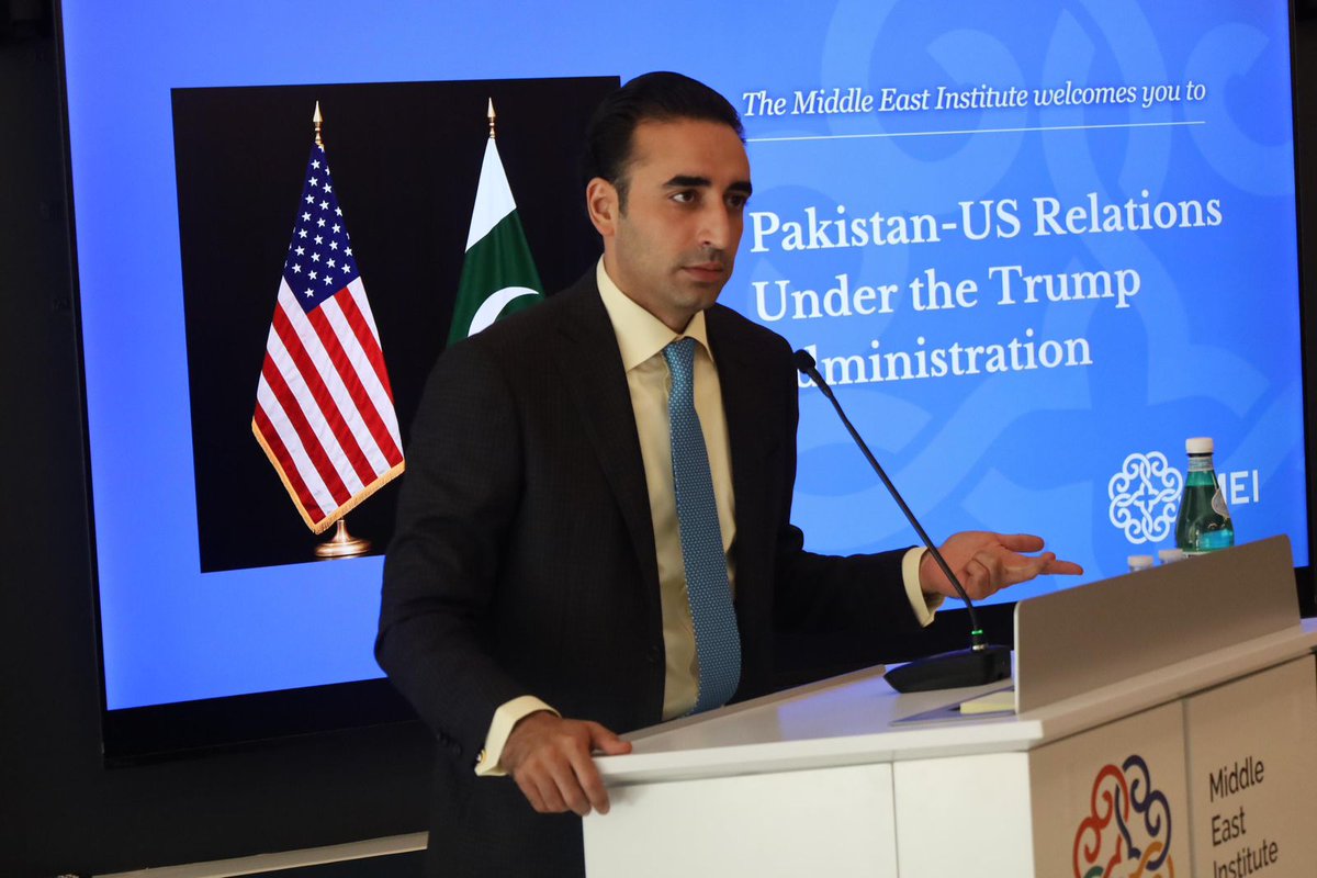 sakina hussainBhutto (@sakina7214) on Twitter photo Chairman Bilawal Bhutto Zardari, head of Pakistan’s diplomatic mission, speaks on Pakistan-U.S. relations during a dialogue at the Middle East Institute in Washington, D.C.
<a href="/BBhuttoZardari/">BilawalBhuttoZardari</a>
#Pakistan4Peace Chairman Bilawal Bhutto Zardari, head of Pakistan’s diplomatic mission, speaks on Pakistan-U.S. relations during a dialogue at the Middle East Institute in Washington, D.C.
<a href="/BBhuttoZardari/">BilawalBhuttoZardari</a>
#Pakistan4Peace