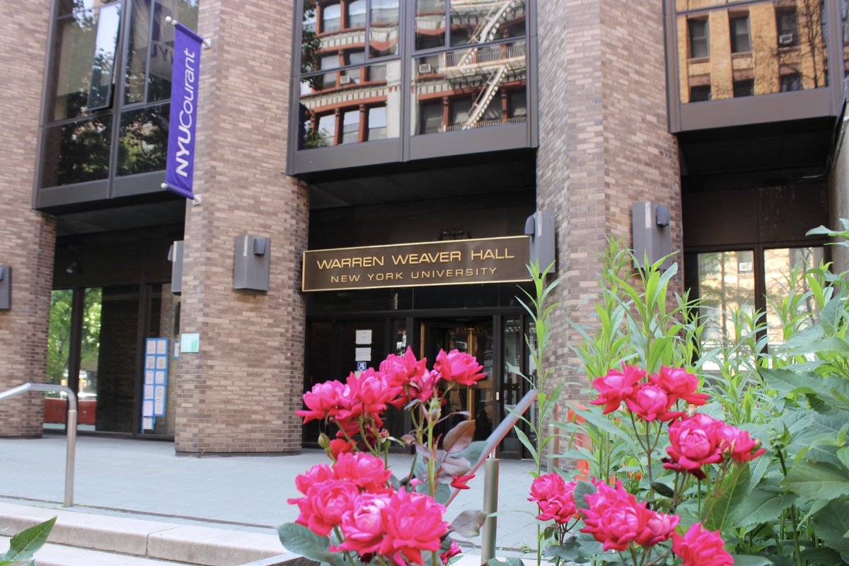 NYU_Courant's tweet image. The Warren Weaver Hall entrance on Mercer Street is officially reopened!
Read more about our summer facilities updates here: cims.nyu.edu/dynamic/news/1…