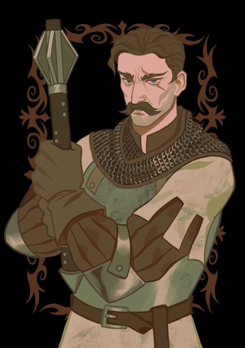 alrunika's tweet image. I’m making #kcd2 cards. Zizka and Katherine first!