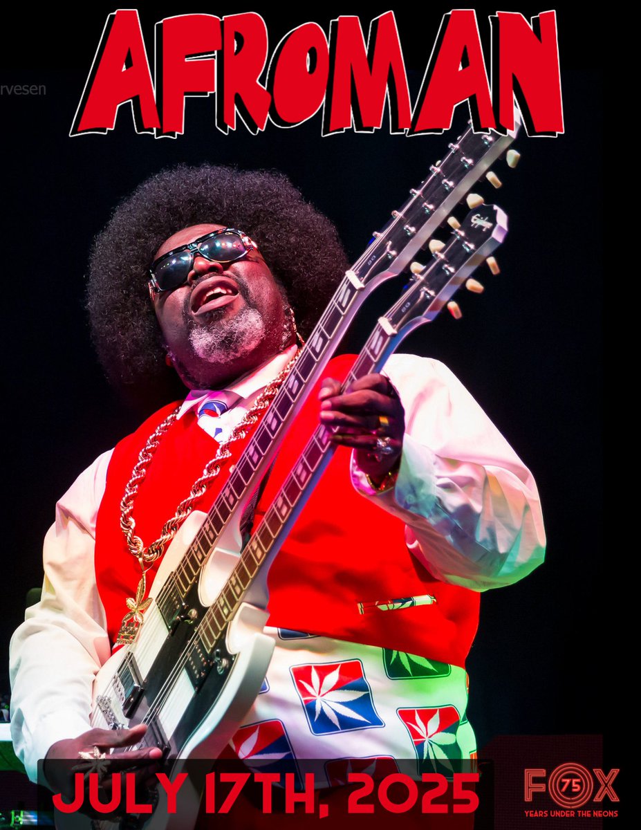 July 17th!
<a href="/ogafroman/">Afroman</a>  is coming to Hays, KS @ The Fox!
Get tickets and info at the link below!

eventbrite.com/o/the-fox-thea…