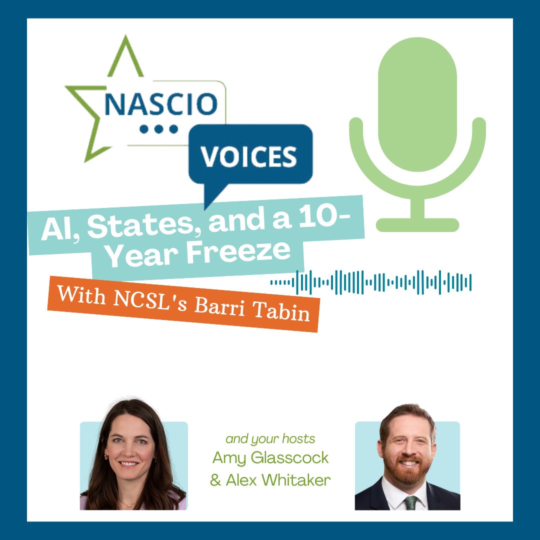 Hot takes on a cold freeze 🥶
Barri Tabin from NCSL joins #NASCIOvoices to discuss why letting states lead on AI matters.
Smart convo, light summer vibes.🎧
podcasts.apple.com/us/podcast/ai-…