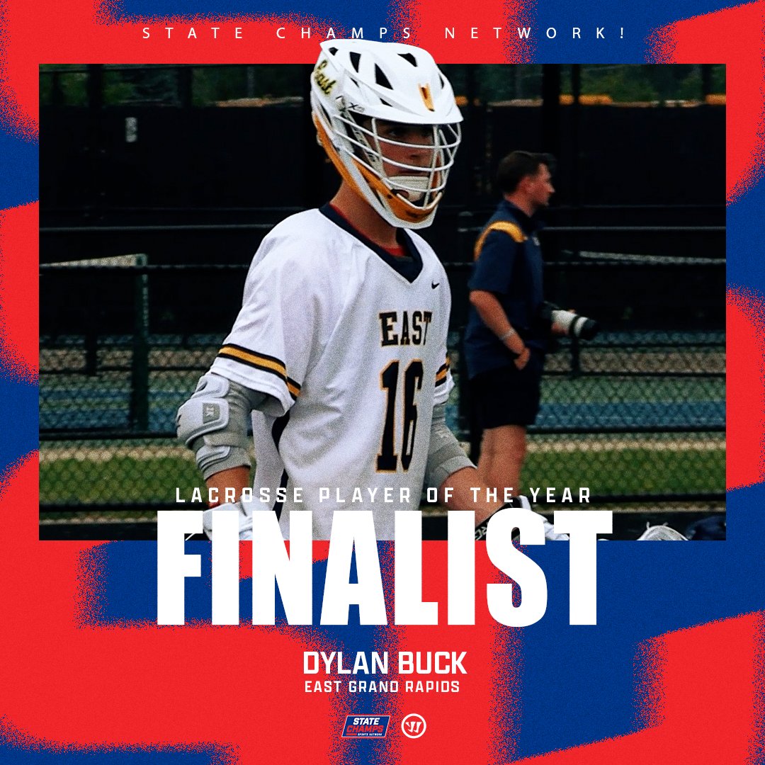 statechampsmich's tweet photo. Congratulations to our Final Four for the STATE CHAMPS! Warrior Lacrosse Player of the Year! 🥍

Kellen Curby (Online Vote Winner) – Detroit Country Day, Goalie 

Danny Holt – Brother Rice, Midfielder 

Dylan Buck – East Grand Rapids, Attack

Lachlan Moffatt – Detroit Catholic Central, Attack 

All four finalists will be battling for a State Championship this weekend in Ann Arbor!

🎙️ Sean Baligian and Greg Durham will break down each finalist in our Player of the Year segment — catch it soon on our social media channels!

We'll announce the STATE CHAMPS! @warriorlax Player of the Year after the state finals!