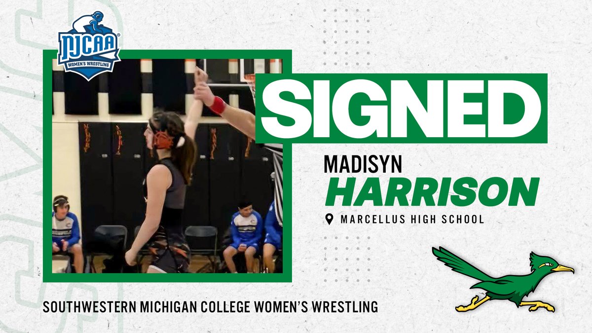 We're excited to announce that Madisyn Harrison of <a href="/MHSWildcatPride/">Marcellus Wildcats</a> has signed to wrestle on the inaugural SMC Women's Wrestling team!

CONGRATULATIONS and WELCOME, Madisyn!

<a href="/MarcellusWrest1/">Marcellus Wrestling</a> #FastAndFierce #RunAsOne