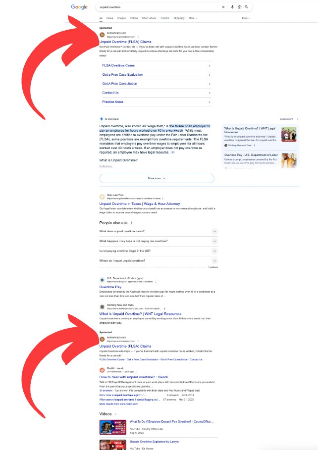 Google Continuing To Test Different Ad Placements Of The Same Advertiser. 

It Started With Ads At the Top And Bottom Of The Page, Then Top And Middle Of The Page, And Now We Inching Closer To Top Top LOL. 

This One Is Funny Is Because Its The Same Advertiser As The Top Ad And