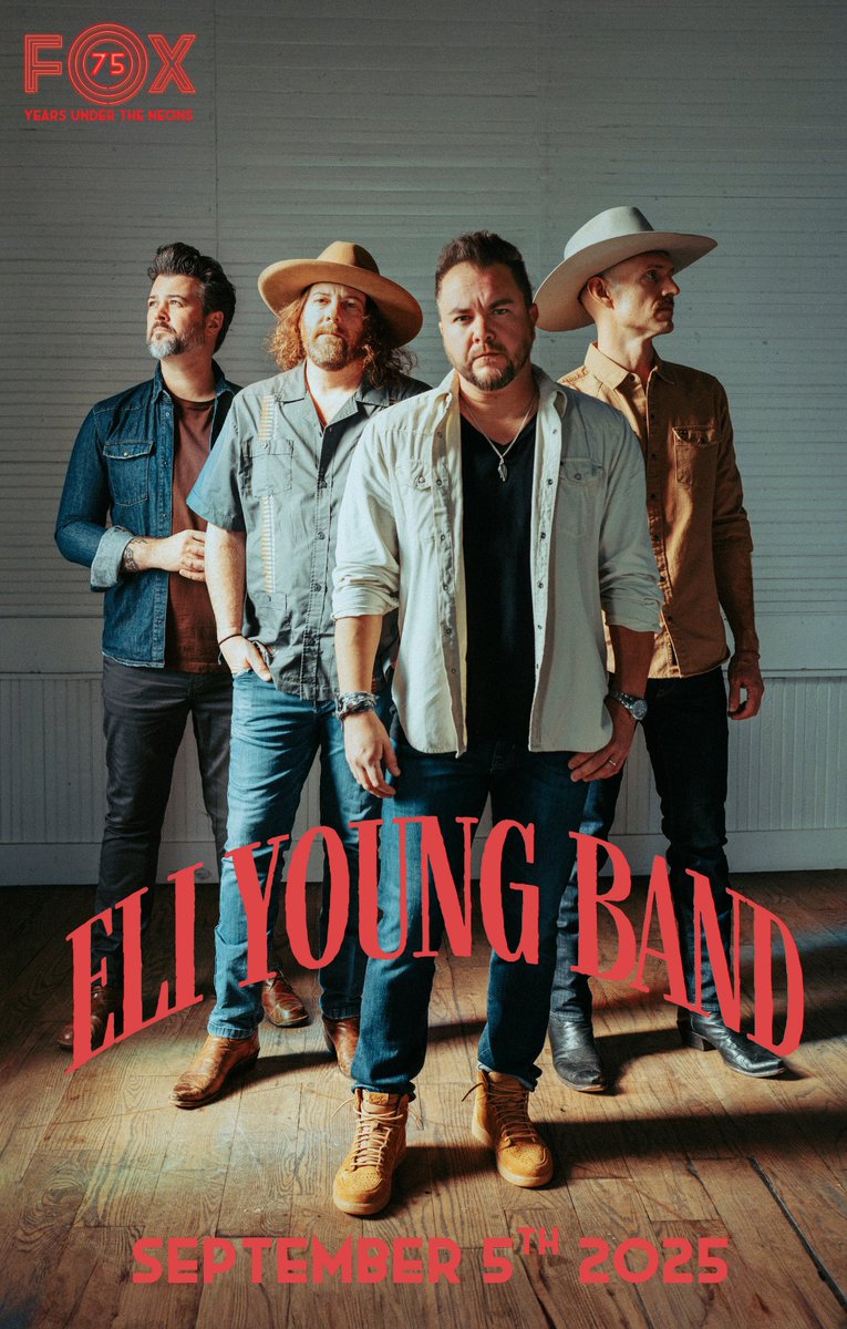 Sept 5th!
<a href="/EliYoungBand/">Eli Young Band</a>  is coming to Hays, KS @ The Fox for a 4th sellout in a row!
Get tickets and info at the link below!

eventbrite.com/o/the-fox-thea…