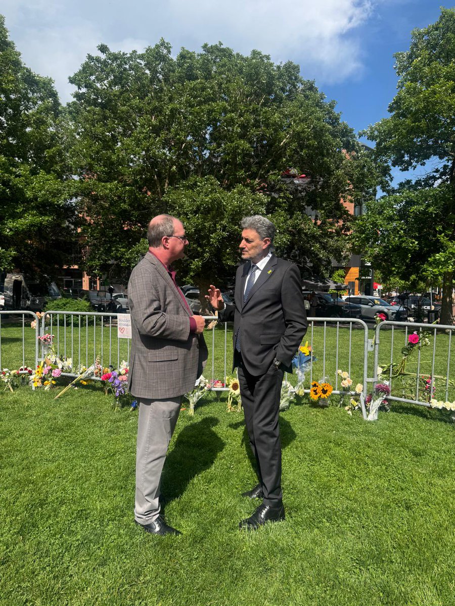 I visited a victim of the Boulder terror attack in the hospital, participated in a vigil, and met with the governor, mayor, local leaders, and community members to offer support and express the State of Israel’s deep solidarity.

This attack, like the recent murder in DC, was