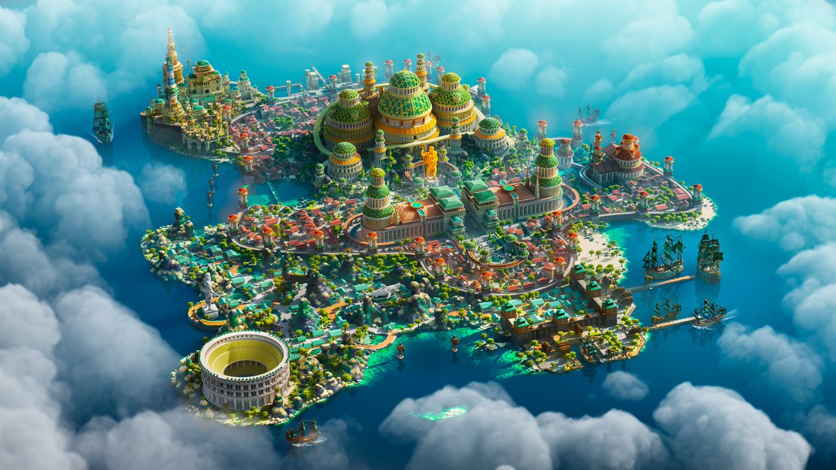 Atlantis is probably my favourite minecraft kingdom i've built so far 😀