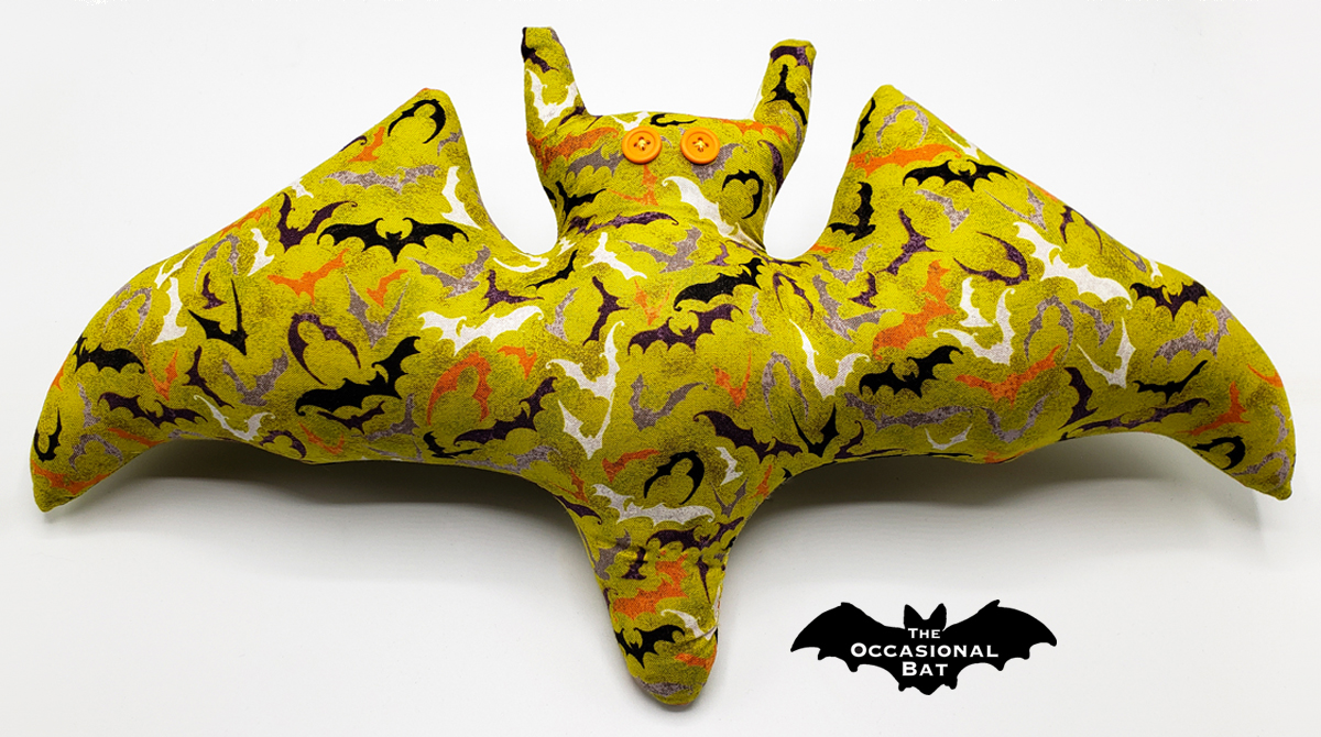 OccasionalBat's tweet photo. Who needs a cape when you've got wings? 🦇 #bat #handmade #pillow #flyingbat #batshapedpillow #wings #theoccasionalbat #etsy #Halloween #shopsmall 🦇 https://t.co/vYorKWG84S https://t.co/lCaGqUY9LR