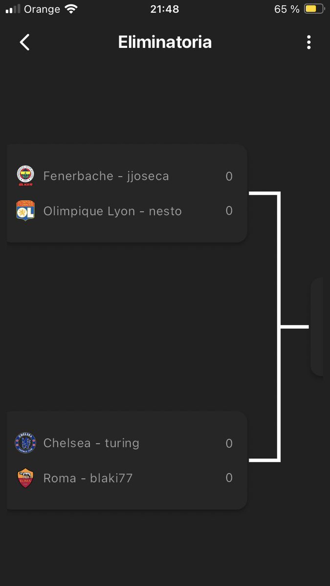 🚨 SEMIFINALES DE LOCURA en #eFootball 🚨
🎮 FullManual: Sin ayudas, solo talento puro.

🏟️ Fenerbahce (jjoseca) 🆚 Lyon (nesto)
🏟️ Chelsea (turing) 🆚 Roma (blaki77)

⚽ Cada pase es una guerra. Cada gol, una obra maestra🔥 

🏆 Solo dos llegarán a la GRAN FINAL.
#FULLMANUAL