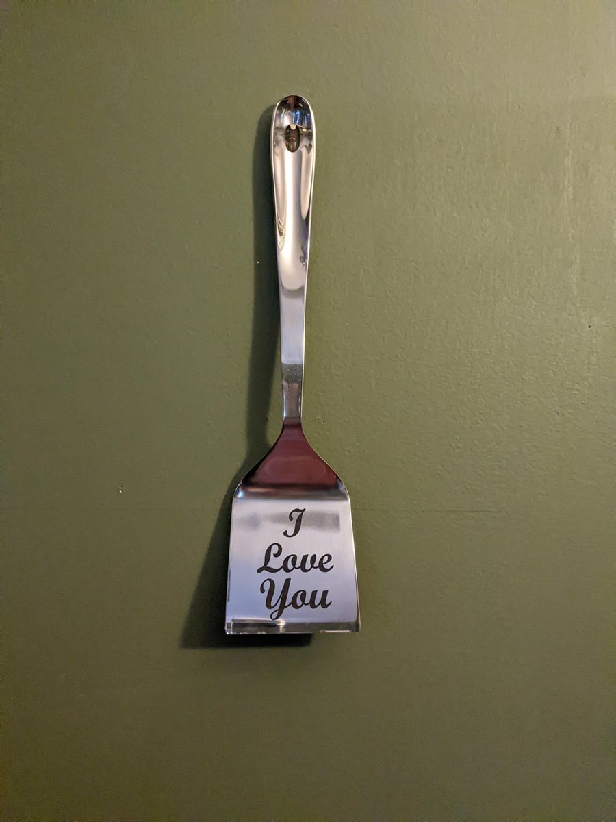 What better way to say, "I love you", than with a spatula?