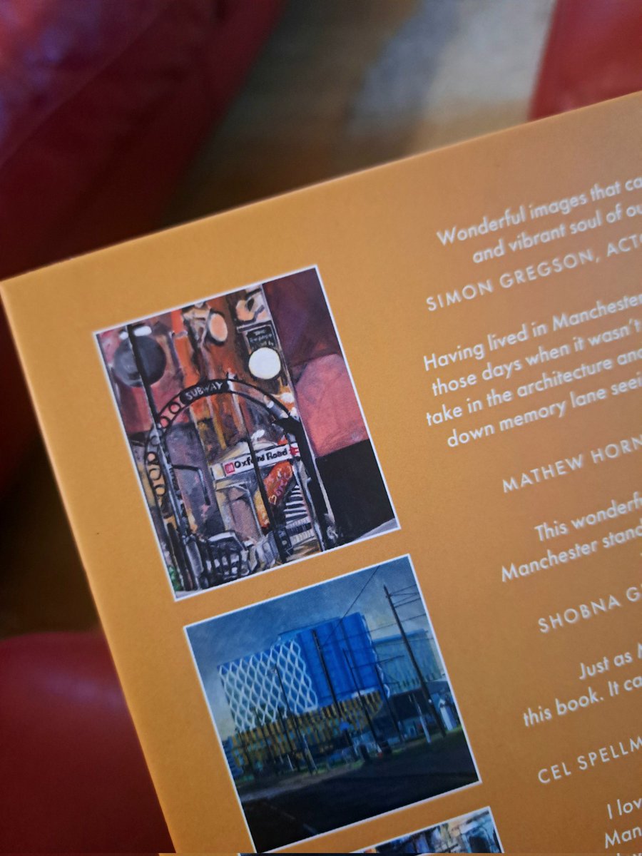 Can't believe I'm finally holding this in my hand, but flamin' eck I've only got three artworks included in this wonderful little book. 🫨
And one of them's even on the back cover!!

Pre-order here for release on 12th June 💖 bloomsbury.com/uk/manchester-…

#manchester #manchesterart