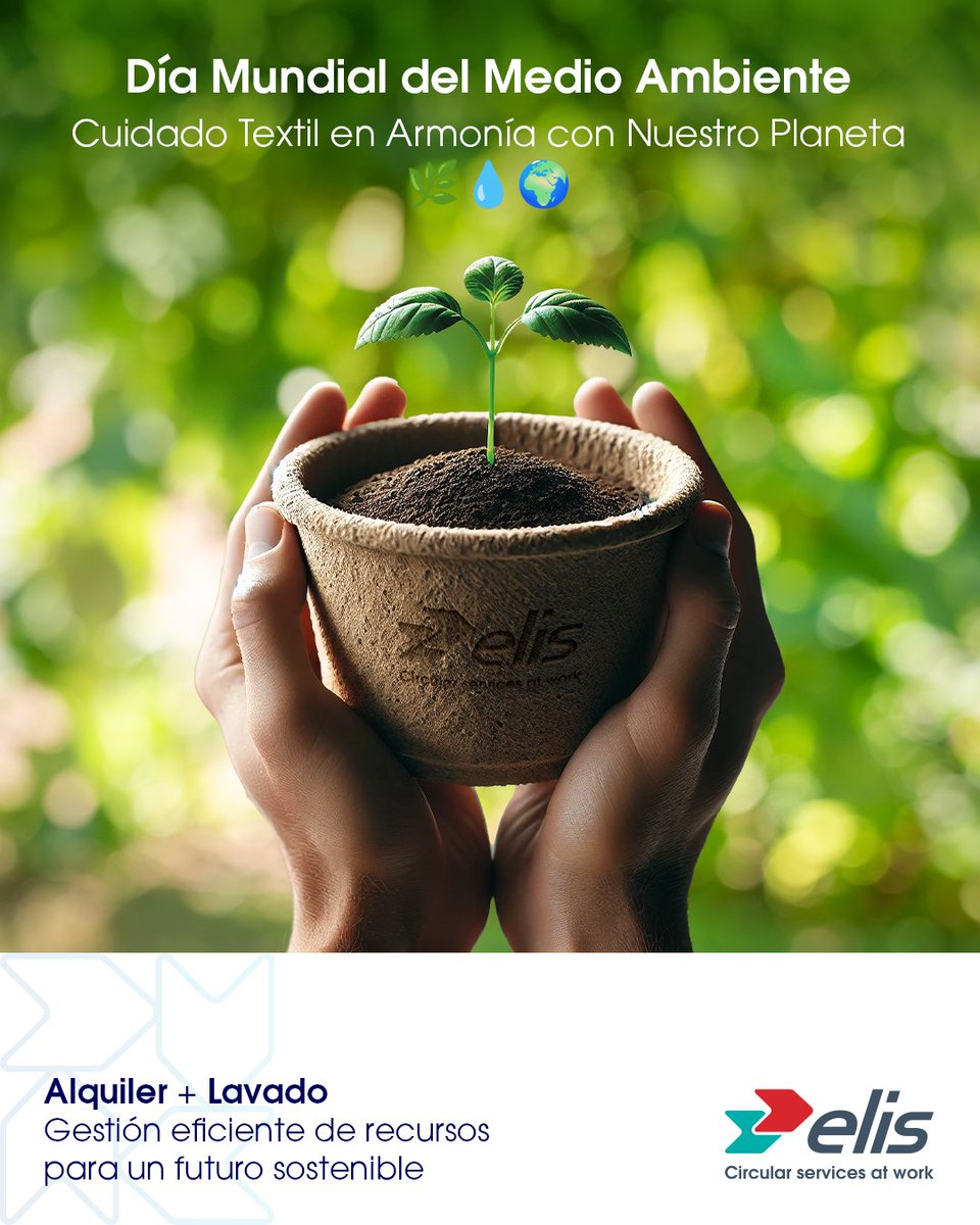 ¡Feliz #DiaMundialDelMedioAmbiente! 🌿 Elis México: cuidado textil en armonía con el planeta. ✨ Gestión eficiente de recursos para un futuro sostenible. 💚 #ElisMexico #Sostenibilidad #DiaMundialDelMedioAmbiennte