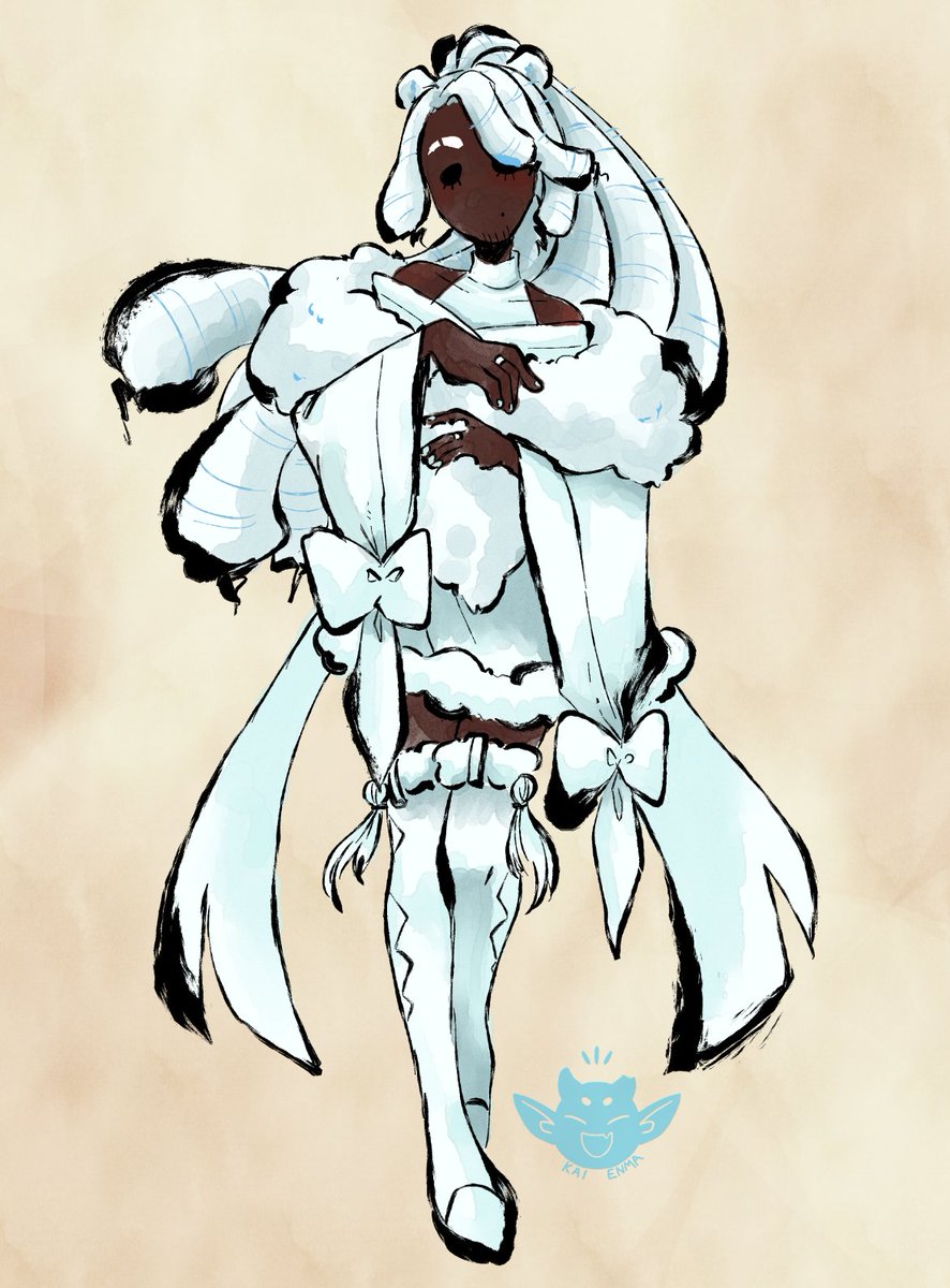 kai_enma's tweet image. okami style comm for greed 🤍