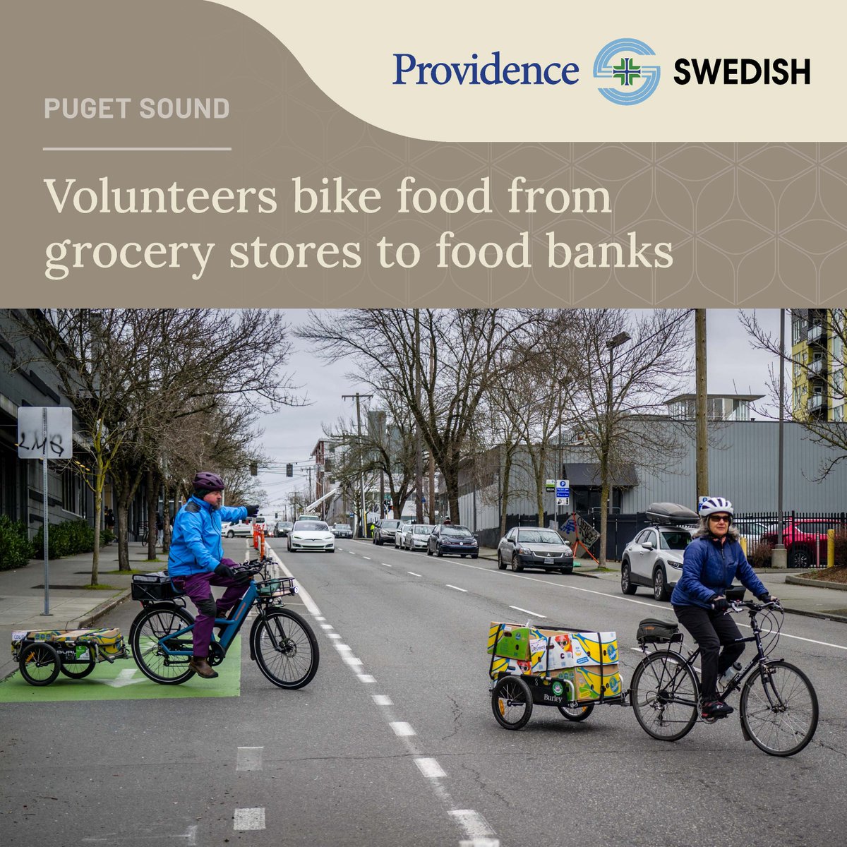 Bicycling volunteers help rescue food — and the planet — through Cascade Bicycle Club's Pedaling Relief Project. The food initiative helps local food banks and has directly served some 18,000 people since 2020. 🚲🍅 

Learn more about the project: swedishnw.org/6014SW8jq