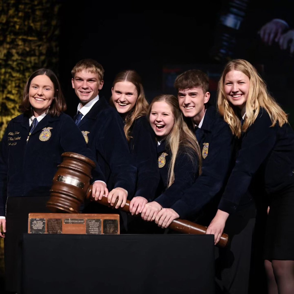 EudoraSchools's tweet photo. Last week at the Kansas State FFA Convention, over 2,000 students, teachers, and guests gathered to celebrate FFA success—and Eudora had plenty to celebrate!

For the first time in Eudora FFA history, we have a state officer—congrats to Ally Rietcheck, the new State FFA Sentinel! After months of preparation, interviews, and speeches, Ally earned this incredible honor.

Other highlights:
• Cooper Burling won his proficiency award at state and will be competing at nationals! His award area is Agriculture Sales–Entrepreneurship.
• Pete Neis won a SAE grant to help support his proficiency award.
• Kyleigh Heikes placed 3rd in the Employability contest.
• Six Cardinals earned their State FFA Degrees—the highest at the state level: Ally Rietcheck, Cooper Burling, Pete Neis, Kynlee Dressler, Mia Dixon, and Kyleigh Heikes.
• Parker Hurley and Maisy Mack performed in the State FFA Band.
@EHS_Cardinals 
#EudoraProud